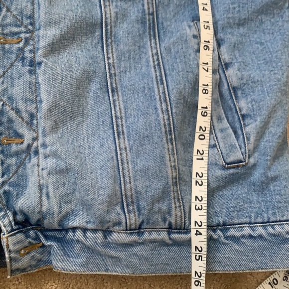 Vintage Lee sherpa lined Jean Jacket Size L-XL - Picture 8 of 9